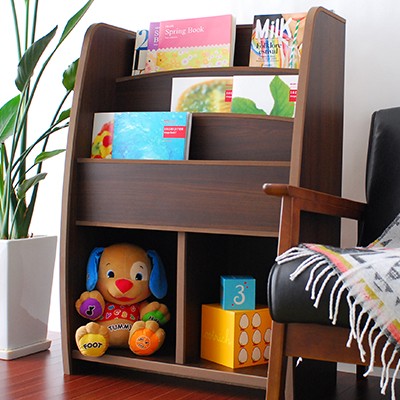 こどもと暮らし 絵本棚 おしゃれ 絵本収納 絵本ラック 子供 本棚 絵本