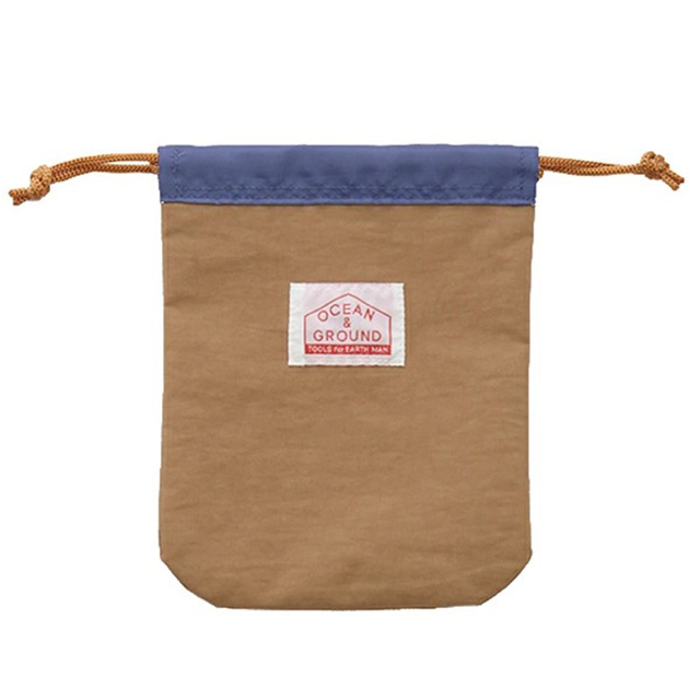 コップ袋や給食袋に シンプルでおしゃれな巾着袋 小サイズ[材質 