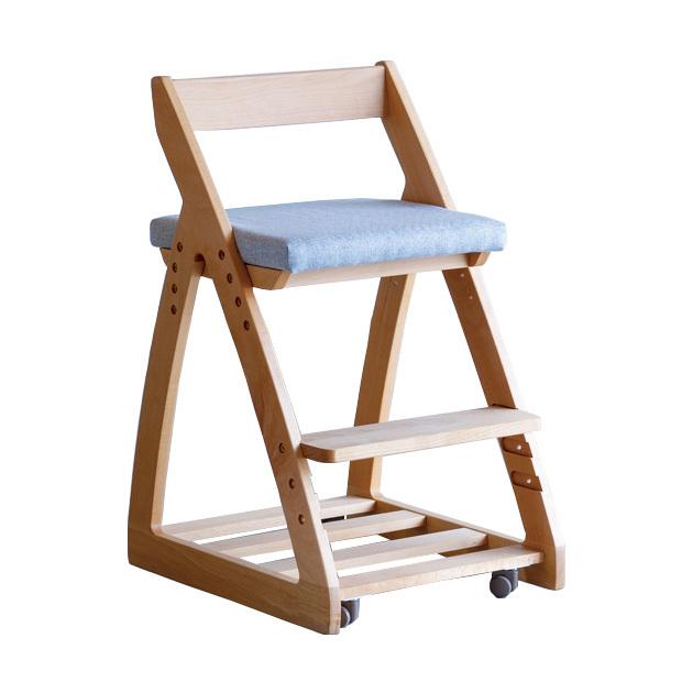 学習椅子 木製 学習チェア リビング学習 椅子 高さ調整 杉工場 REO レオ キッズチェア 日本製｜tougenkyou｜02