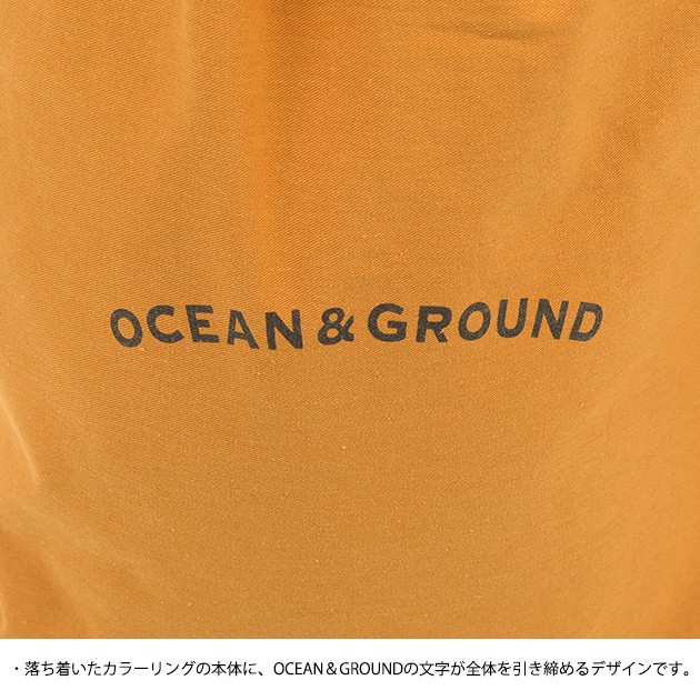 OCEAN＆GROUND オーシャンアンドグラウンド コットン巾着 大  巾着 大 体操着入れ 体操着袋 おしゃれ 男の子 女の子 入学祝い ギフト プレゼント  