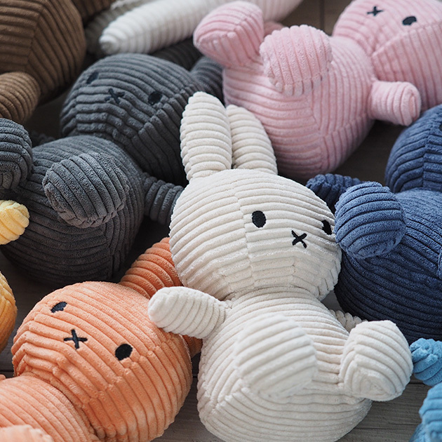 BON TON TOYS Miffy Corduroy 23cm   ミッフィー ぬいぐるみ 人形 シンプル プレゼント ブルーナ MIFFY  