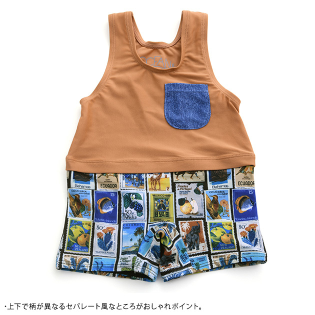 OCEAN＆GROUND オーシャンアンドグラウンド ベビーグレコ水着  水着 ベビー 赤ちゃん 女の子用 かわいい おしゃれ スイムウェア 水遊び 海水浴 川遊び プール  