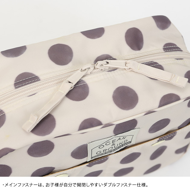 OCEAN＆GROUND オーシャンアンドグラウンド  ショルダーBAG DOT＆STRIPES  ショルダーバッグ キッズ 通園 幼稚園 保育園 バッグ ショルダー おしゃれ かわいい プレゼント  