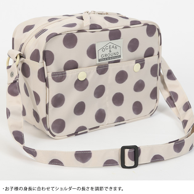 OCEAN＆GROUND オーシャンアンドグラウンド  ショルダーBAG DOT＆STRIPES  ショルダーバッグ キッズ 通園 幼稚園 保育園 バッグ ショルダー おしゃれ かわいい プレゼント  