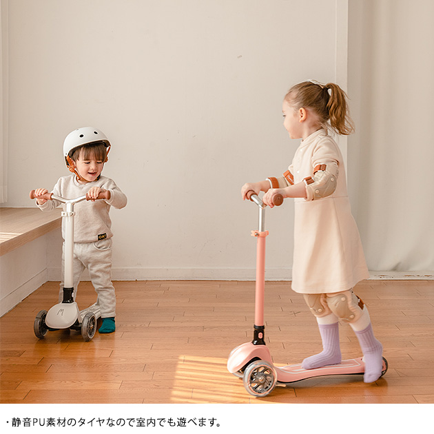 キックボード 子供用 キッズ 3輪 光る MomnLittle ママアンドリトル