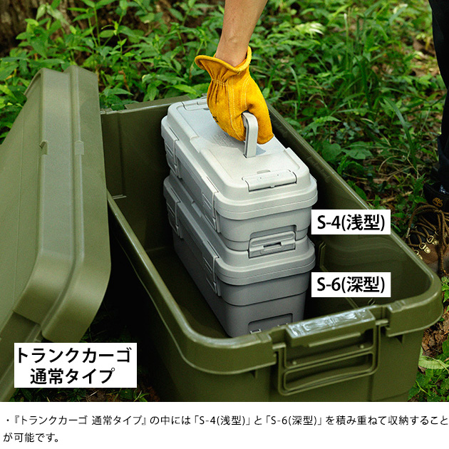 収納ボックス スタッキング 工具箱 日本製 TC スタックカーゴ 浅型 S-4