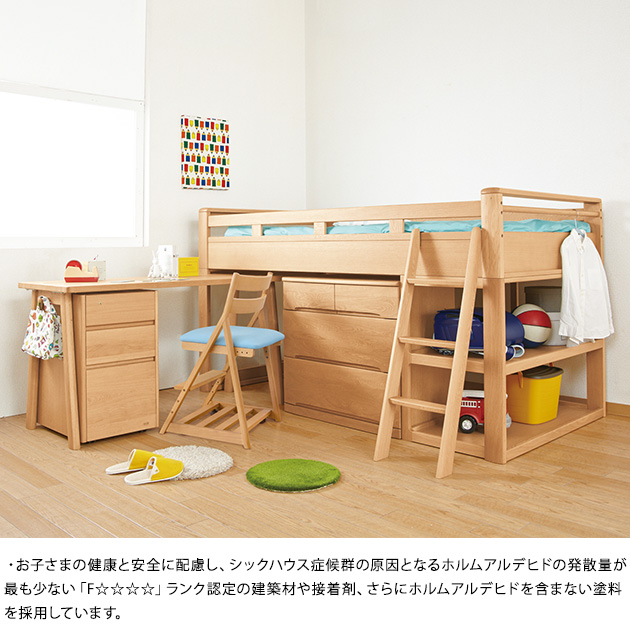 浜本工芸 No.5000ミドルベッド 210cm×107cm  ベッド フレーム すのこ シンプル 日本製 ベッドフレーム 子供部屋 キッズ 長く使える  