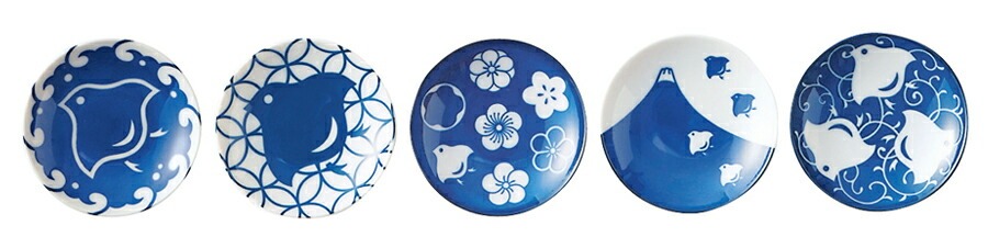 食器 おしゃれ 小皿 千鳥づくし30皿 直径9.5cm 軽量 白磁 丸皿 豆皿 藍