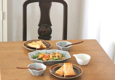 小田陶器 【送料無料】Oct-オクト-26.5八角プレート サイズ長辺26.5cm