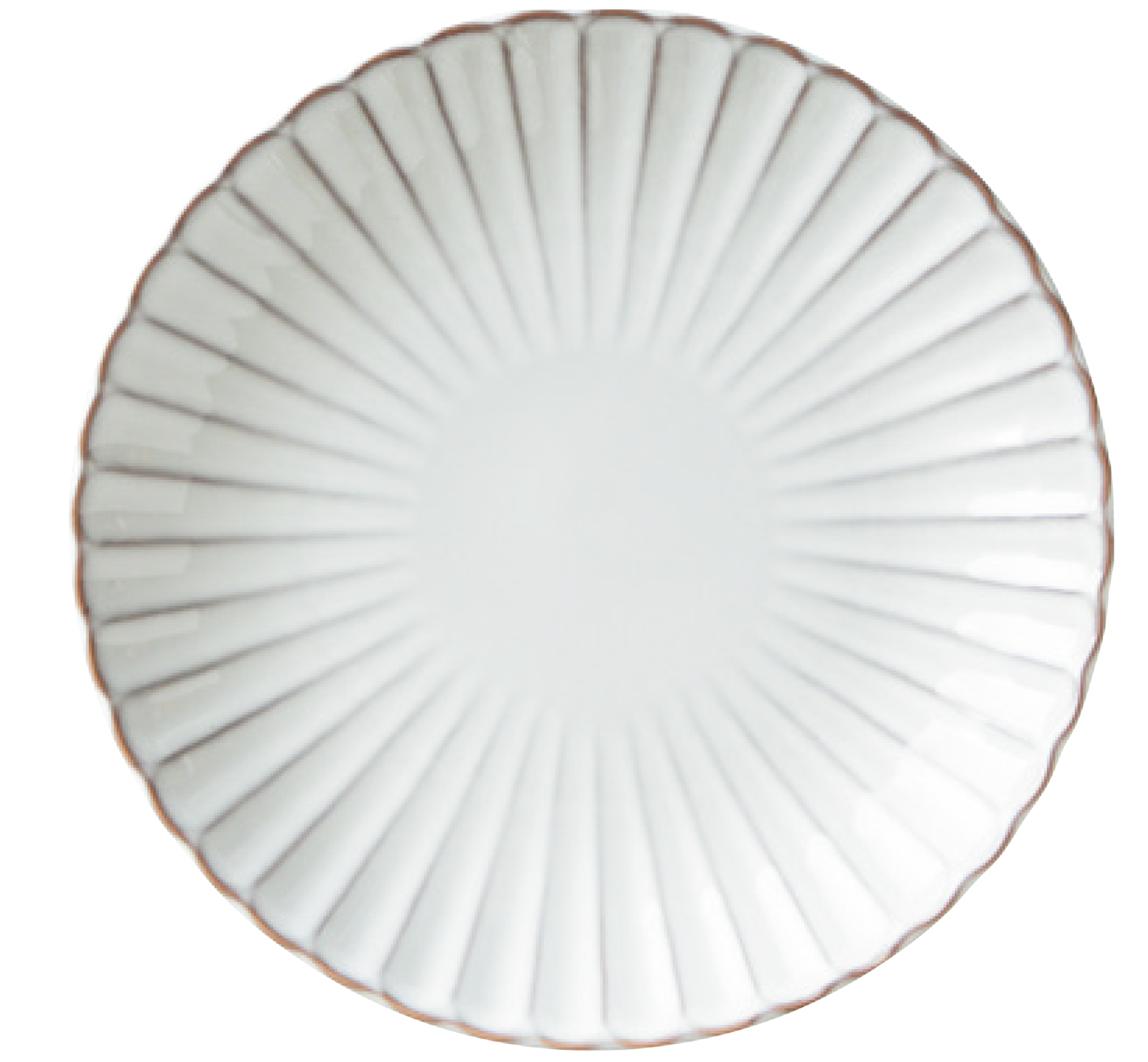 Roots 風雅(ふうが) 24cmプレート(直径24cm) 紅(レッド)・月白(グレー