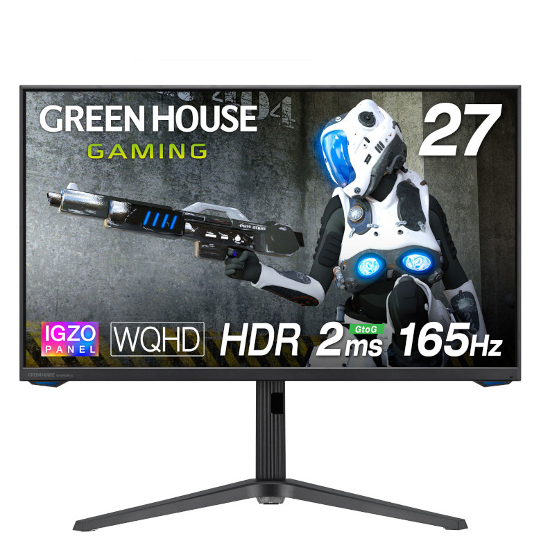 27インチ 165hz WQHDディスプレイ GH-ELCG27WA-BK Amazon.co.jp: グリーンハウス ゲーミングモニター 27インチ