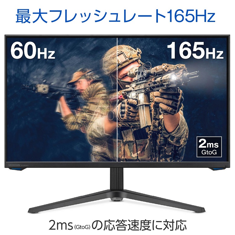 ゲーミングモニター 27インチ 27型 165hz WQHD 2560×1440 IGZO 