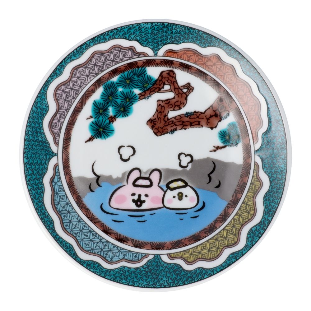 九谷焼 カナヘイの小動物 ピスケとうさぎ 小皿 / 晴寿窯＜12cm 全2種