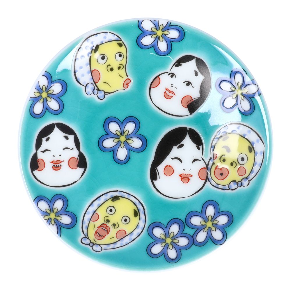 九谷焼 全9種 縁起豆皿コレクション 吉祥 / 青郊窯 | 径9.5cm 皿 小皿