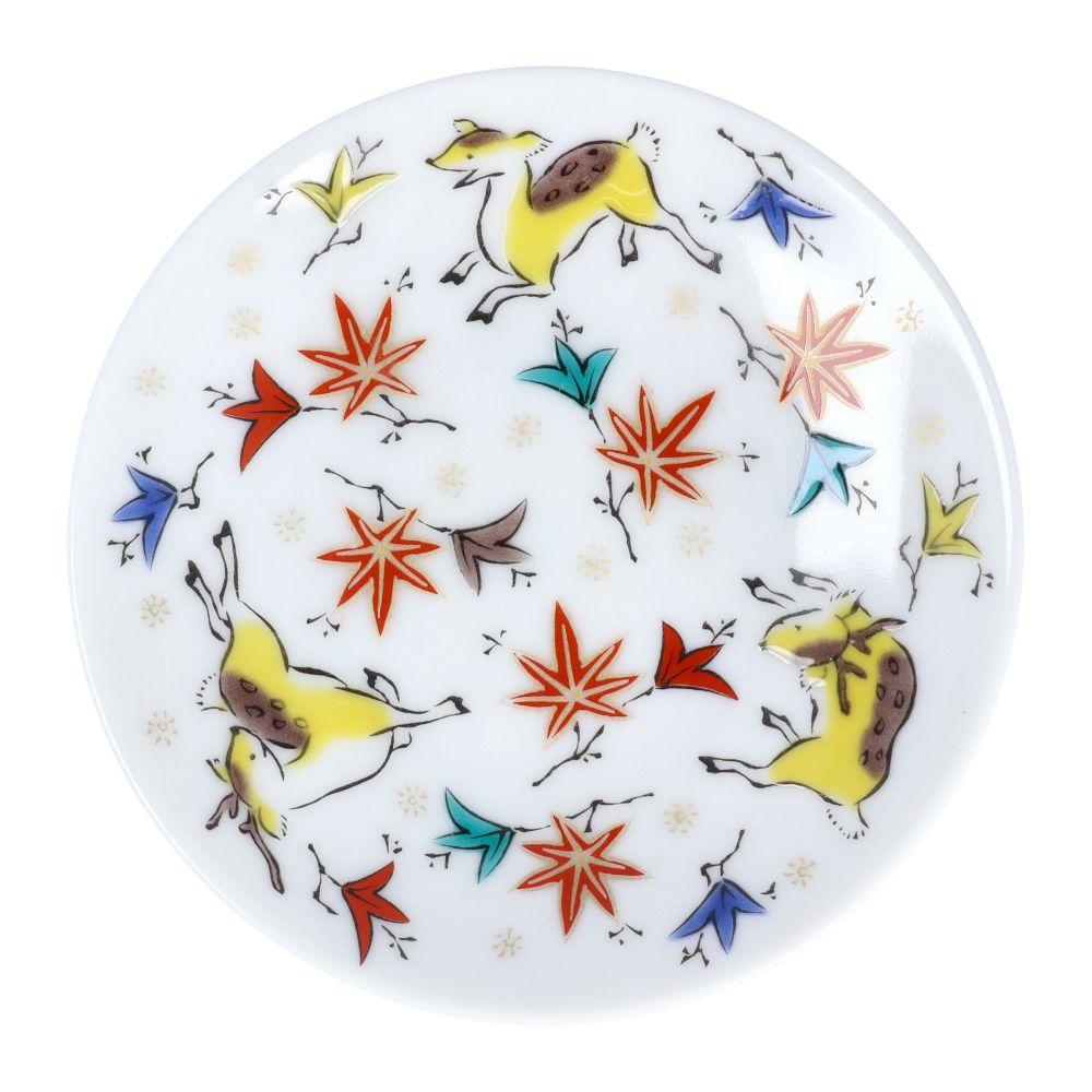 九谷焼 全9種 縁起豆皿コレクション 吉祥 / 青郊窯 | 径9.5cm 皿 小皿