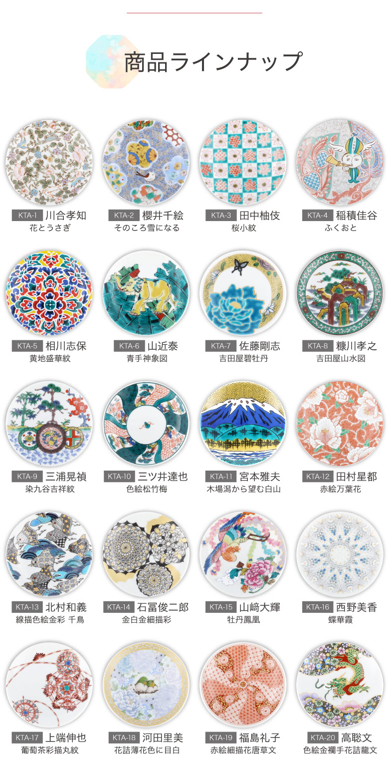 九谷焼 選べる20種類 九谷アート小皿 / Kutani Art