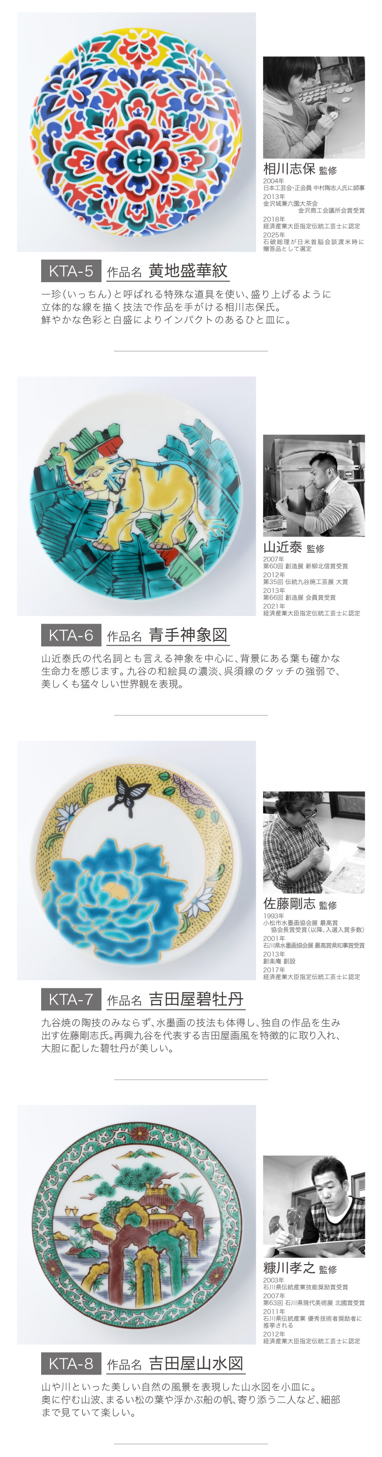 九谷焼 選べる20種類 九谷アート小皿 / Kutani Art