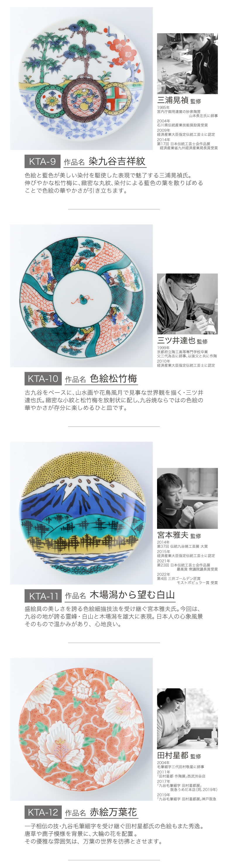 九谷焼 選べる20種類 九谷アート小皿 / Kutani Art