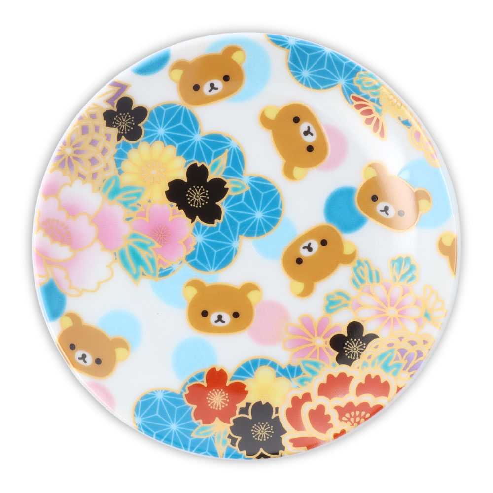 九谷焼 小皿 リラックマ / 晴寿窯 10.5cm｜豆皿 キャラクター 食器