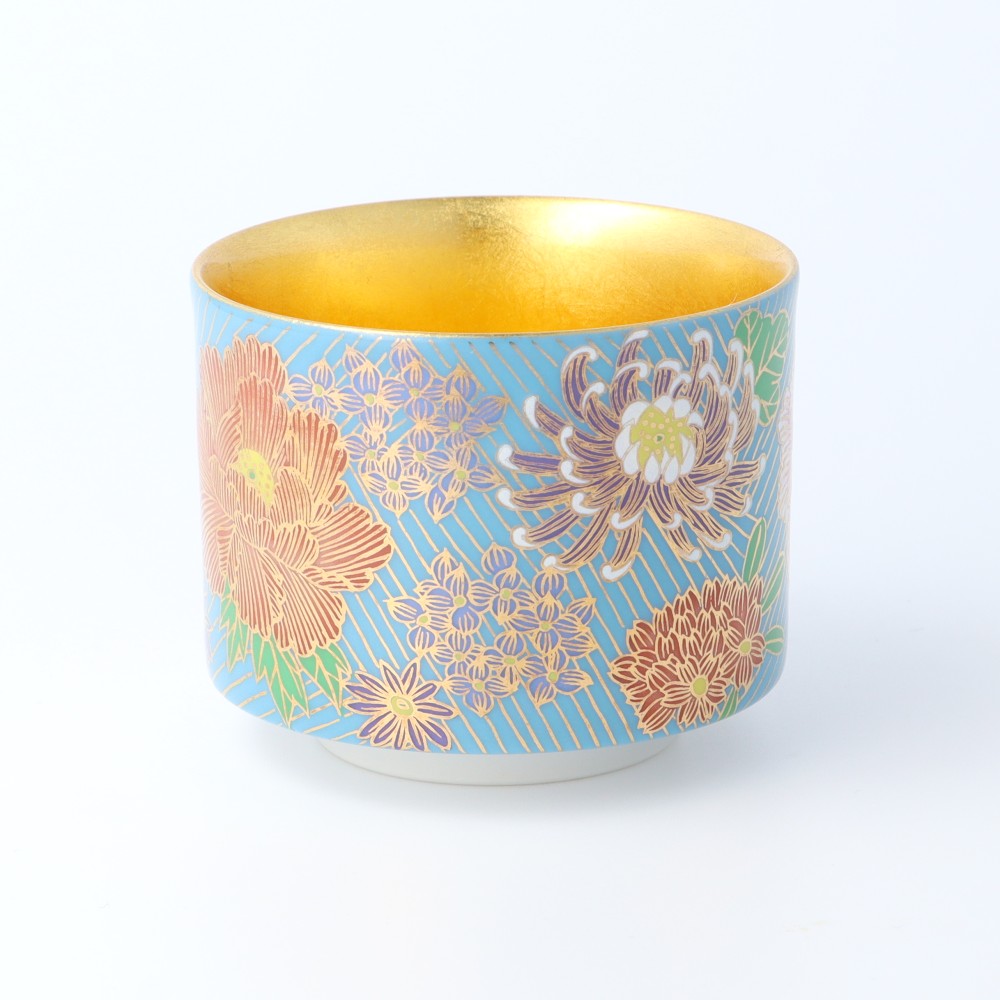 九谷焼 盃（内金箔） 金花詰シリーズ｜ 酒器 盃 ぐい呑 人気 ギフト