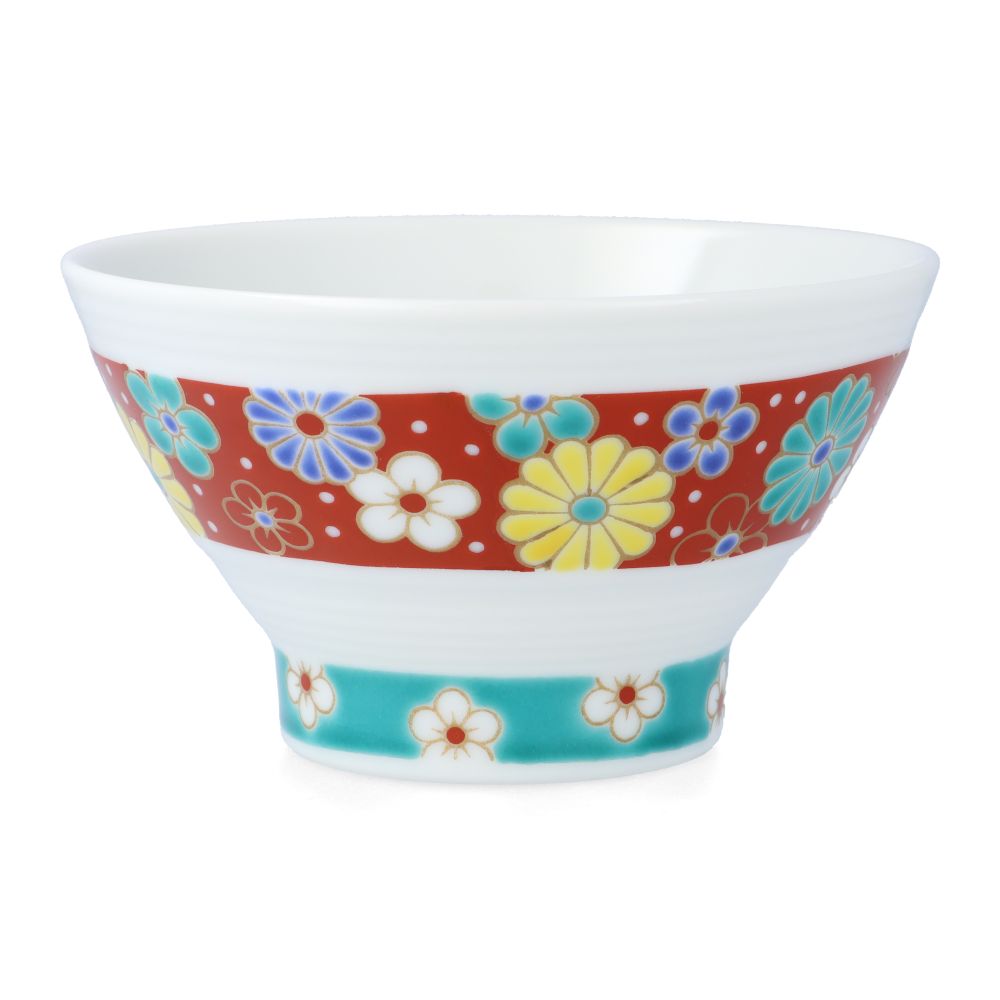 九谷焼 色絵千段飯碗 /青郊窯＜和食器 飯碗 茶碗 人気 ギフト贈り物