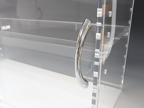 サンプルケースB L 引き戸 透明アクリル5mm厚 W600×D250×H300mm