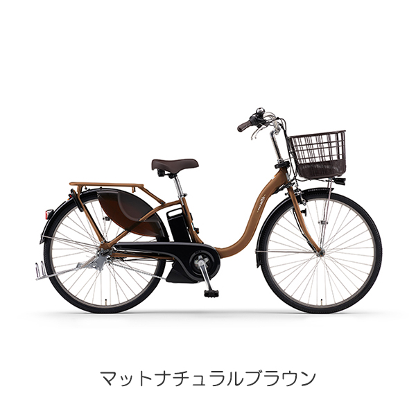 め*か様 電動アシスト自転車 シルバー 前カゴ付ヤマハPASwith 高年式21 YAMAHA 電動アシスト自転車（色：シルバー系）｜自転車車体