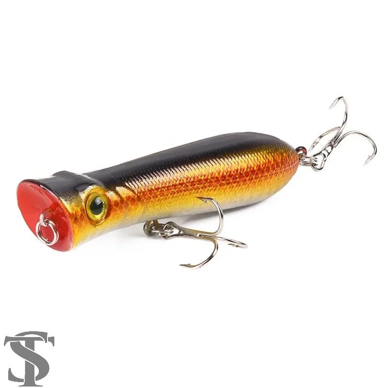 並行輸入品 1PCS 8CM 11G ポッパー釣りルアー 6# フック トップ