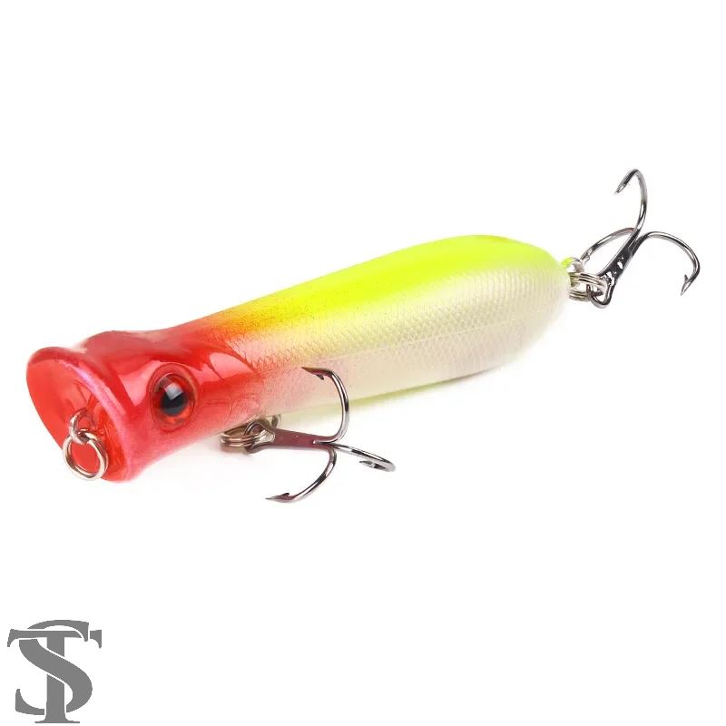 並行輸入品 1PCS 8CM 11G ポッパー釣りルアー 6# フック トップ