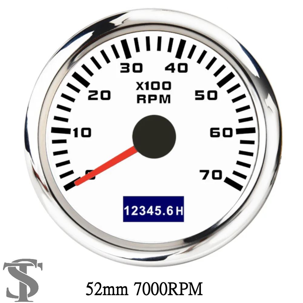 並行輸入品 3000/4000/6000/7000/8000 RPM 52 MMボートタコメーター