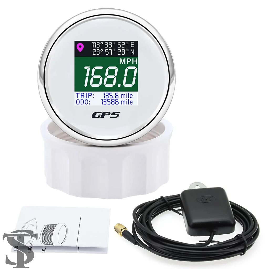 並行輸入品 デジタル GPS スピードメーター 52 MM 12V 24V TFT