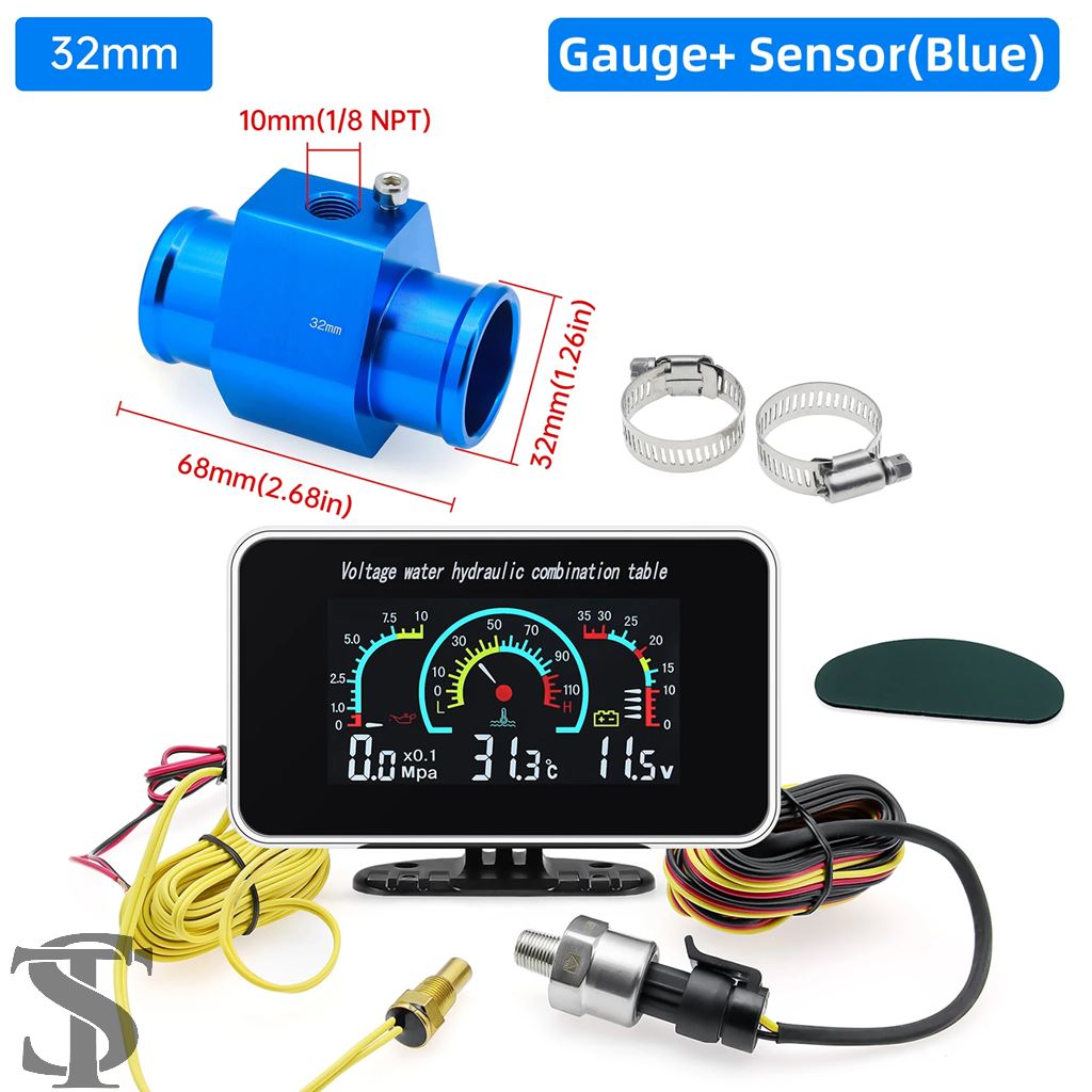 並行輸入品 汎用車 3 1 多機能デジタル油圧計電圧計水温計 NPT1/8 並行輸入品 汎用車 3 1 多機能デジタル油圧計電圧計水温計 NPT1/8