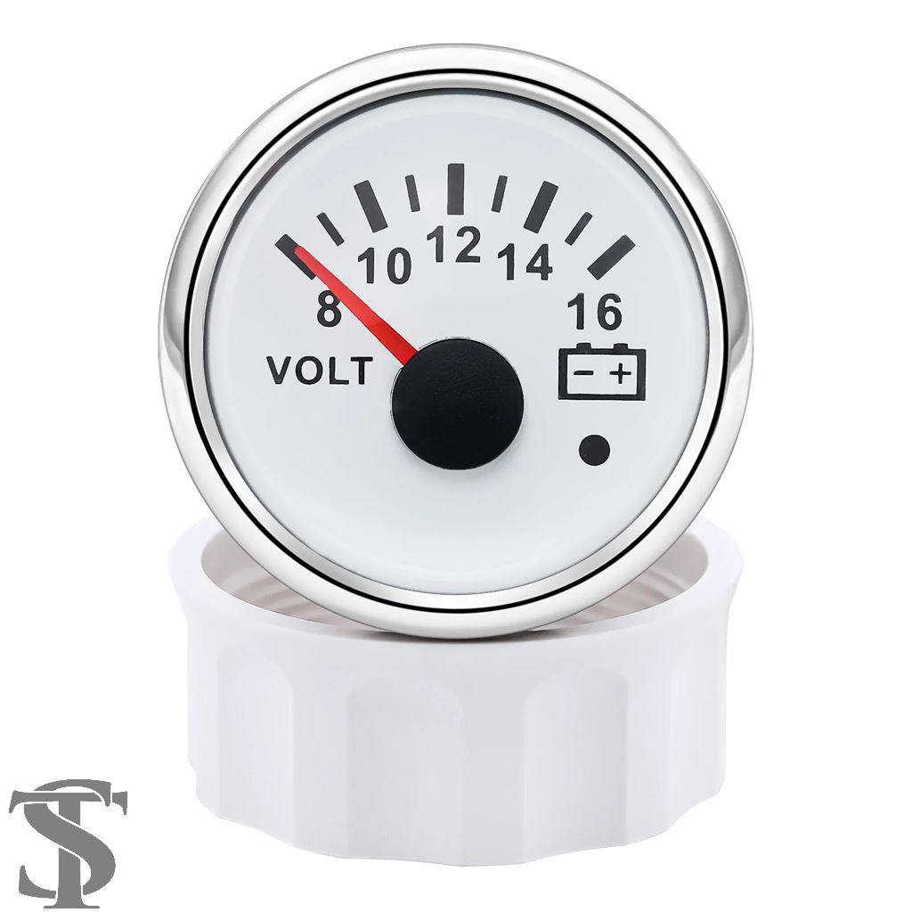 並行輸入品 52 MMマリン電圧計 8-16 V/16-32 V ボルトメーターゲージ