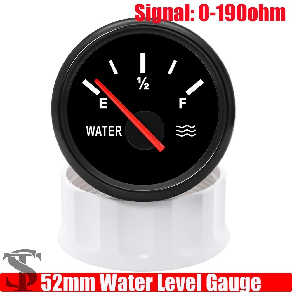 並行輸入品 0-190オーム水フロートセンサー + 水位計赤色LED 52MMウォータータンクメーターインジケーターマリンカーキ ...