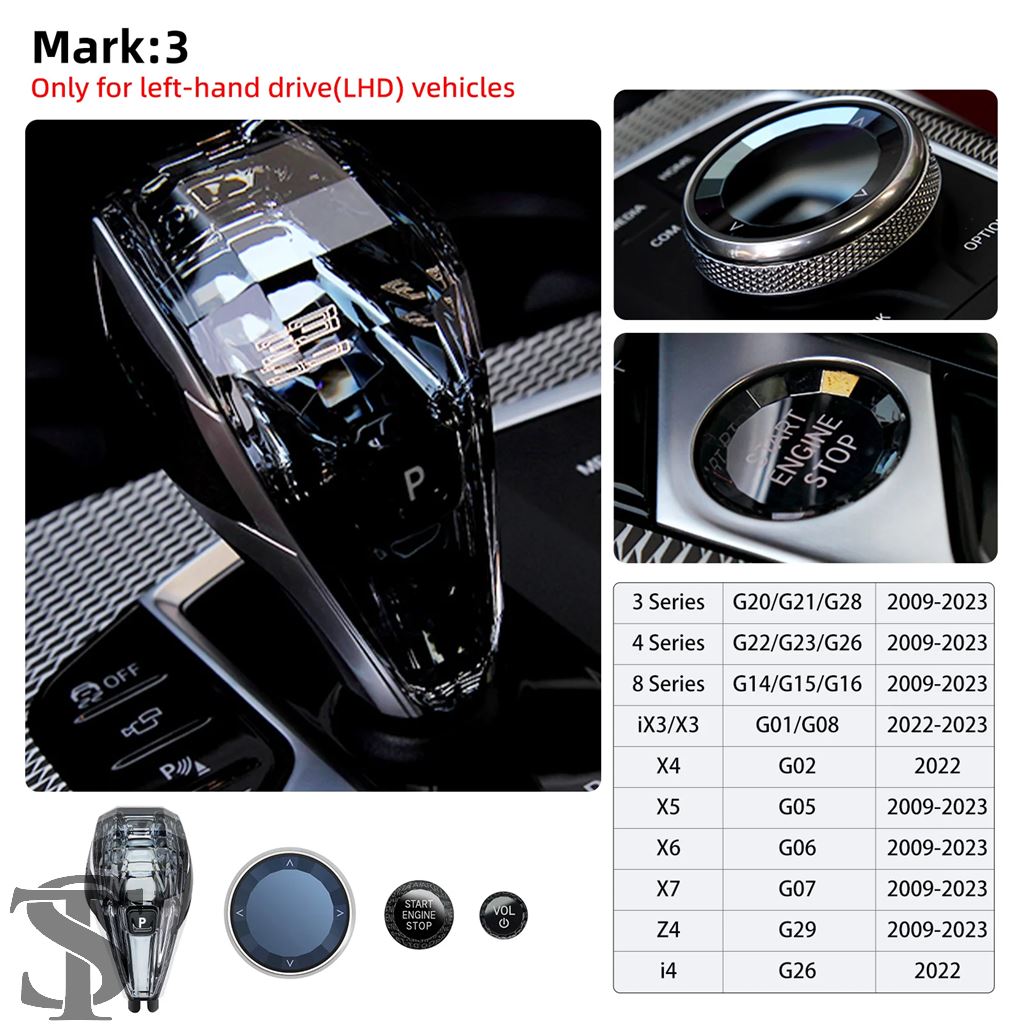 並行輸入品 4 個セットクリスタルギアシフトノブレバー BMW G20 G21
