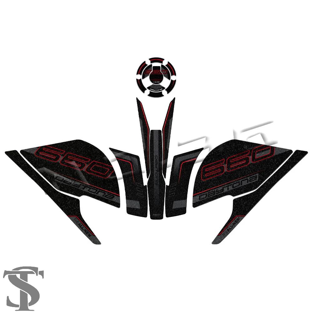 並行輸入品】バイク燃料タンクパッドステッカータンクトラクション