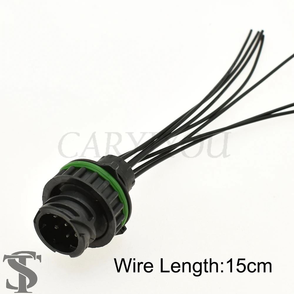 並行輸入品 1セット 7ピン TYCO AMP 1.5 MM BU-STE KPL 円形 DIN ハウジング オス メス コネクタ ...