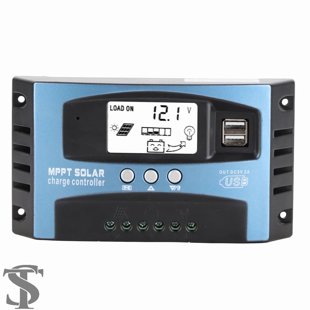 MPPT Solarladeregler 40–100A – Dual USB, LCD, 1 Produktbild-Vorschau 2
