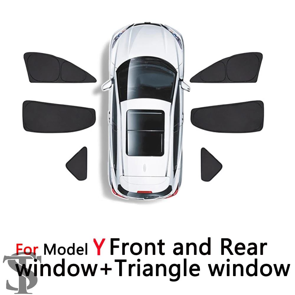 並行輸入品 TESLA MODEL 3 Y 16-23用 サイドウィンドウサンシェード