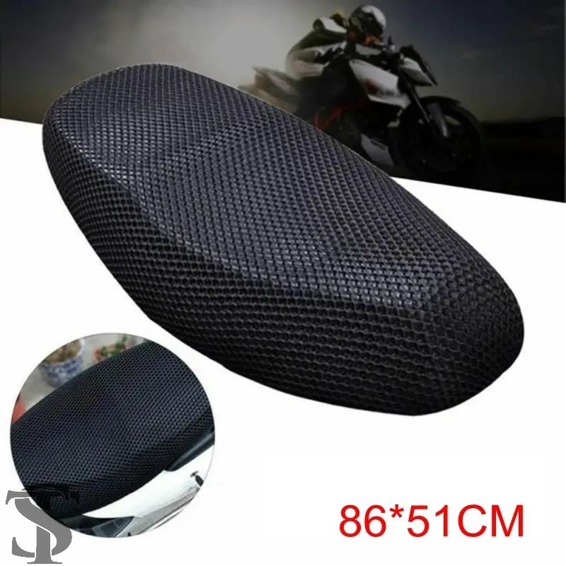 通気性クールメッシュバイク用シートカバー クッション アンチスリップ フォルツァ 750 R25 ホンダ CBR500R BMW C400GT | ブランド登録なし | 01