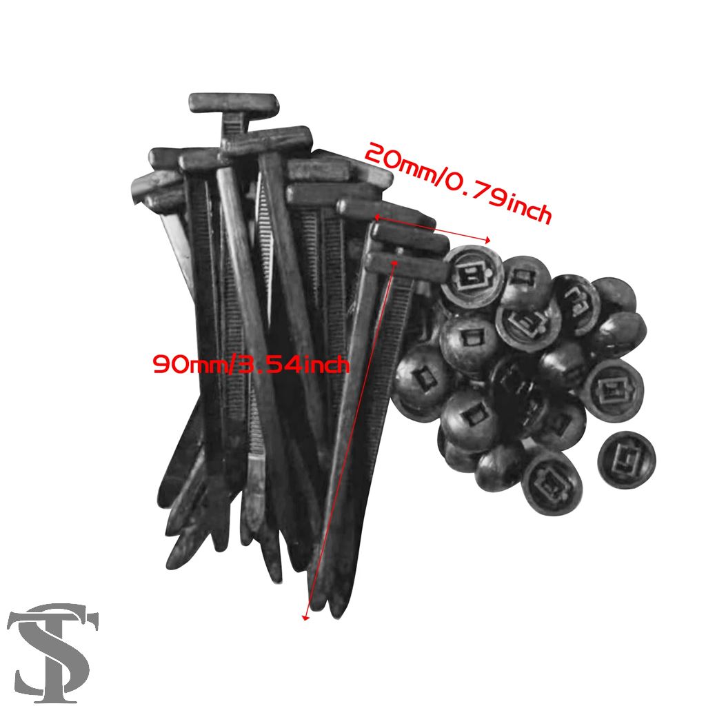 並行輸入品 20-100個汎用ケーブルタイバックルセルフロックジップタイ