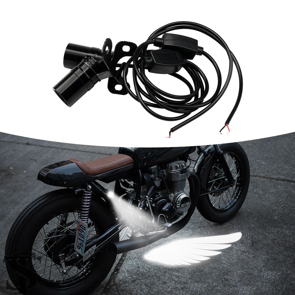 並行輸入品 2個入り バイク用エンジェルウィング レーザーライト 9-36V