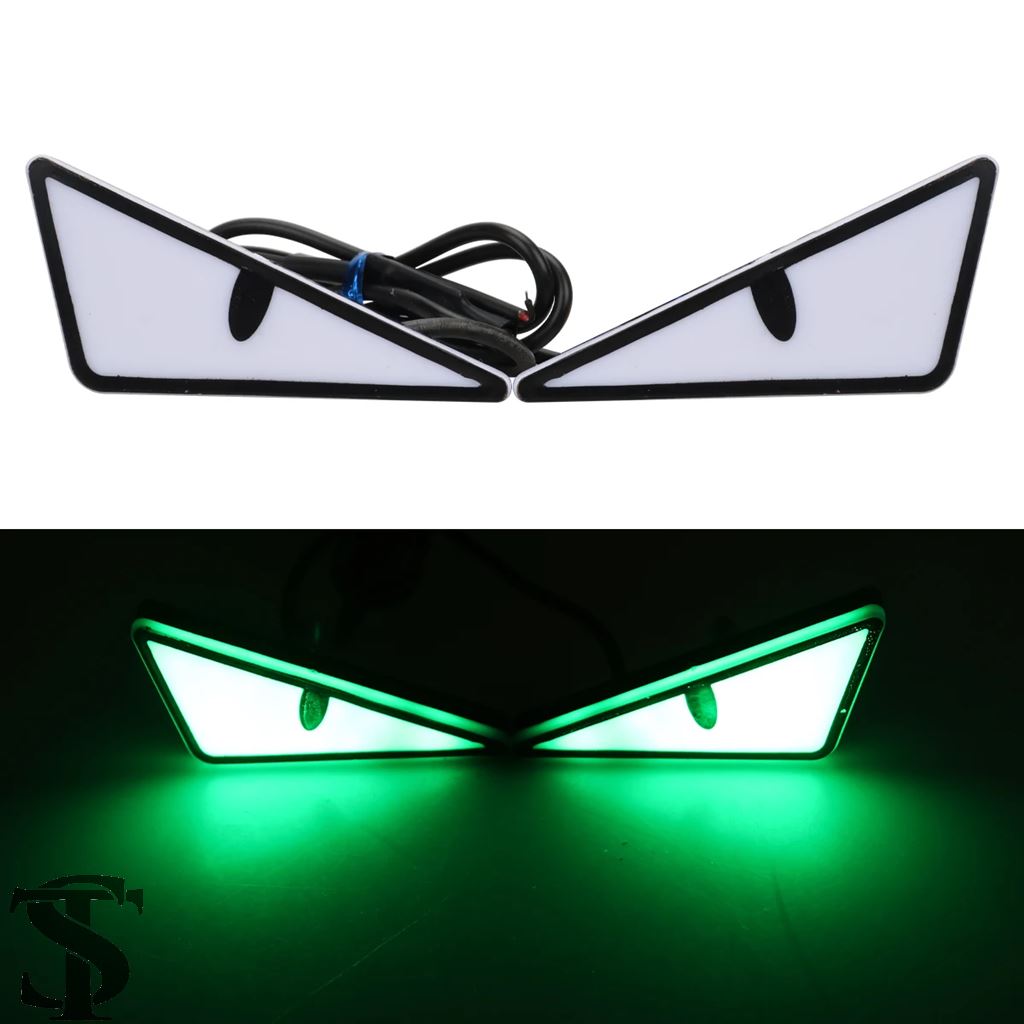 並行輸入品 2個入り バイク用 デビルアイ LED 汎用カスタム装飾信号灯