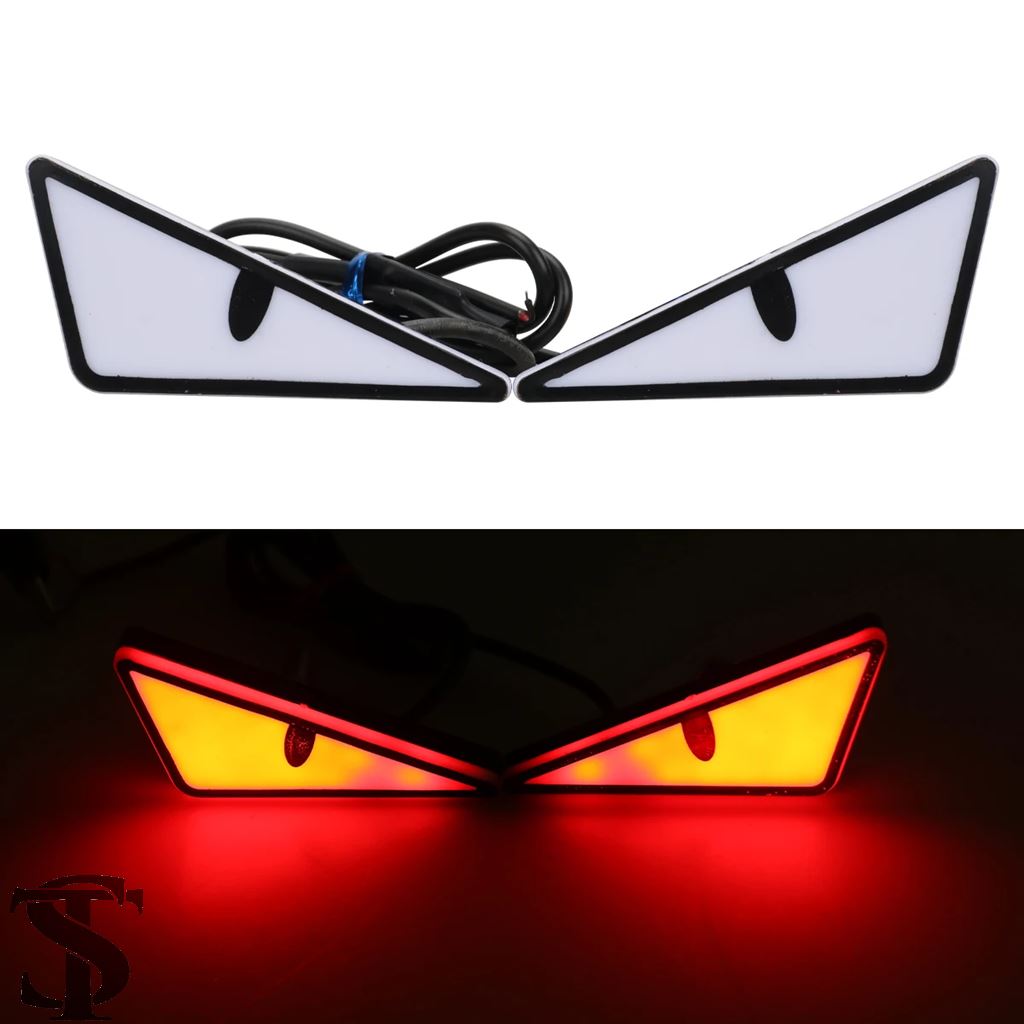 並行輸入品 2個入り バイク用 デビルアイ LED 汎用カスタム装飾信号灯