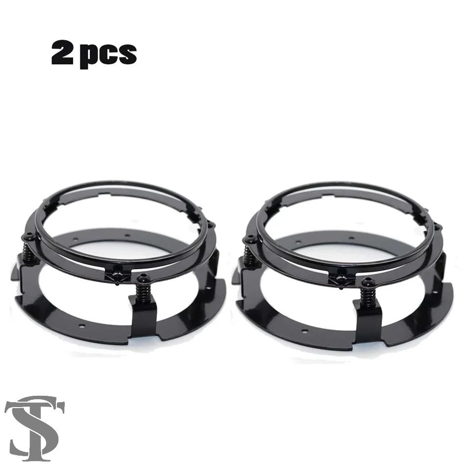 並行輸入品 5.75 インチヘッドライトブラケットキットブラック/ 5 3/4