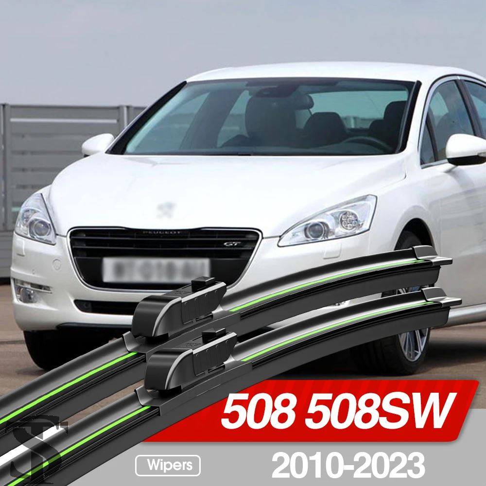 プジョー 508 508SW 2010-2023 フロントガラスワイパーブレード 2 個フロントガラス窓アクセサリー 2011 2012 2014 2018 2019 2021 | ブランド登録なし | 01