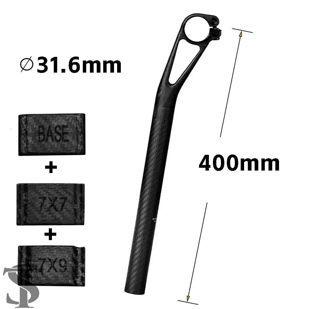 並行輸入品 カーボンシートポスト セットバック 25MM MTB/ロードバイク