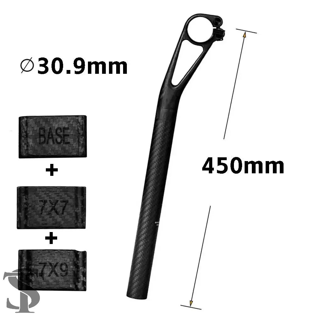 並行輸入品 カーボンシートポスト セットバック 25MM MTB/ロードバイク