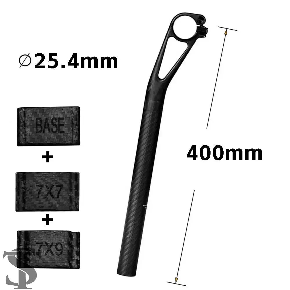 並行輸入品 カーボンシートポスト セットバック 25MM MTB/ロードバイク