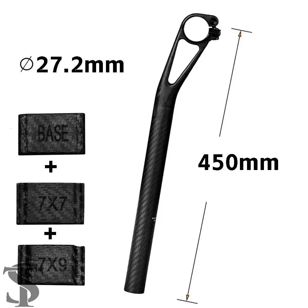 並行輸入品 カーボンシートポスト セットバック 25MM MTB/ロードバイク
